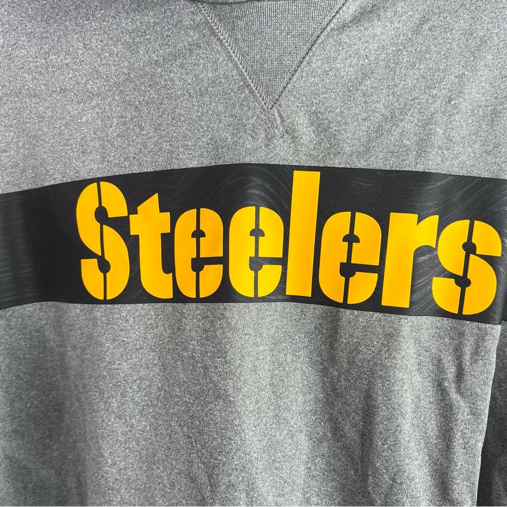 NFL onfield apparel hoodie sweater Steelers Gray Hoodie for Men - Picture 9 of 9